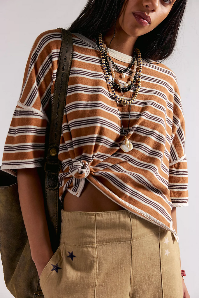 Free People Clean Rugby Tee