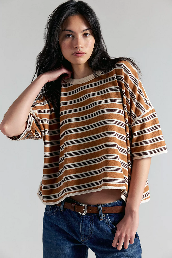 Free People Clean Rugby Tee