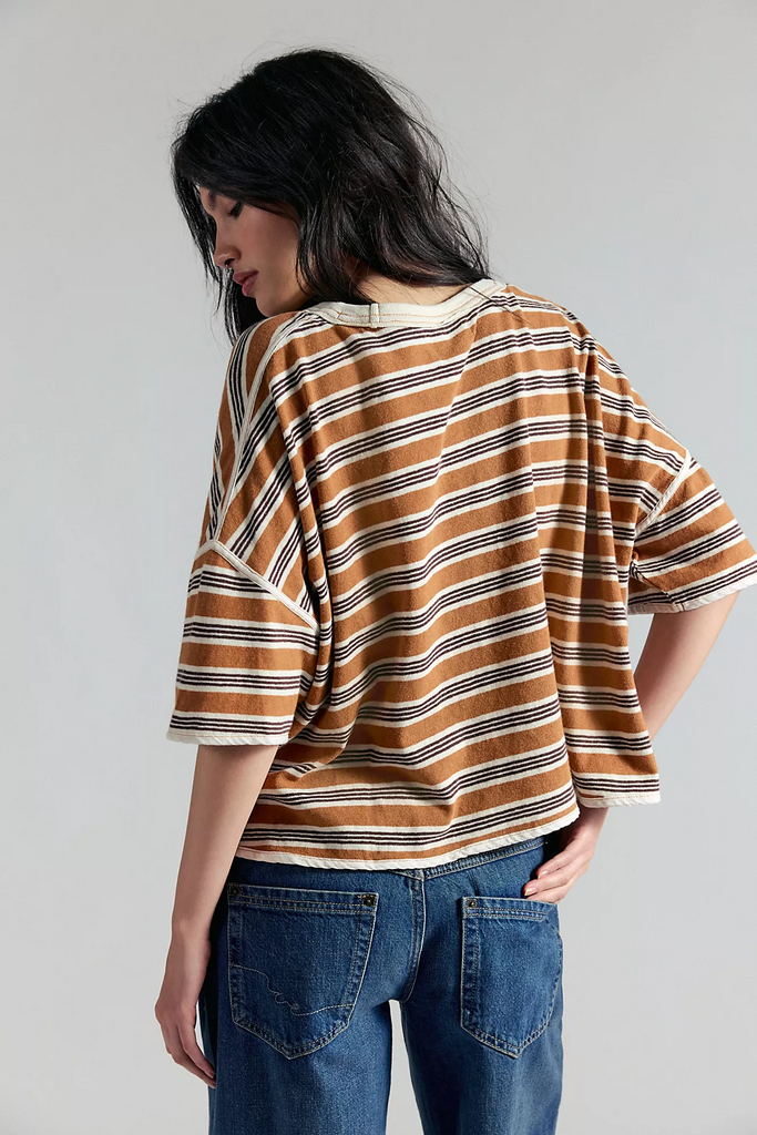 Free People Clean Rugby Tee