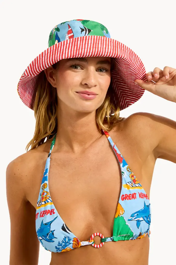 Seafolly Vacation Oversized Bucket Hat