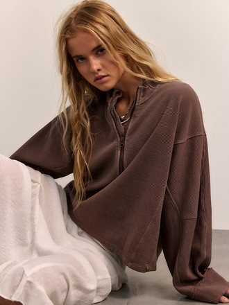 Free People Celeste Quarter Zip
