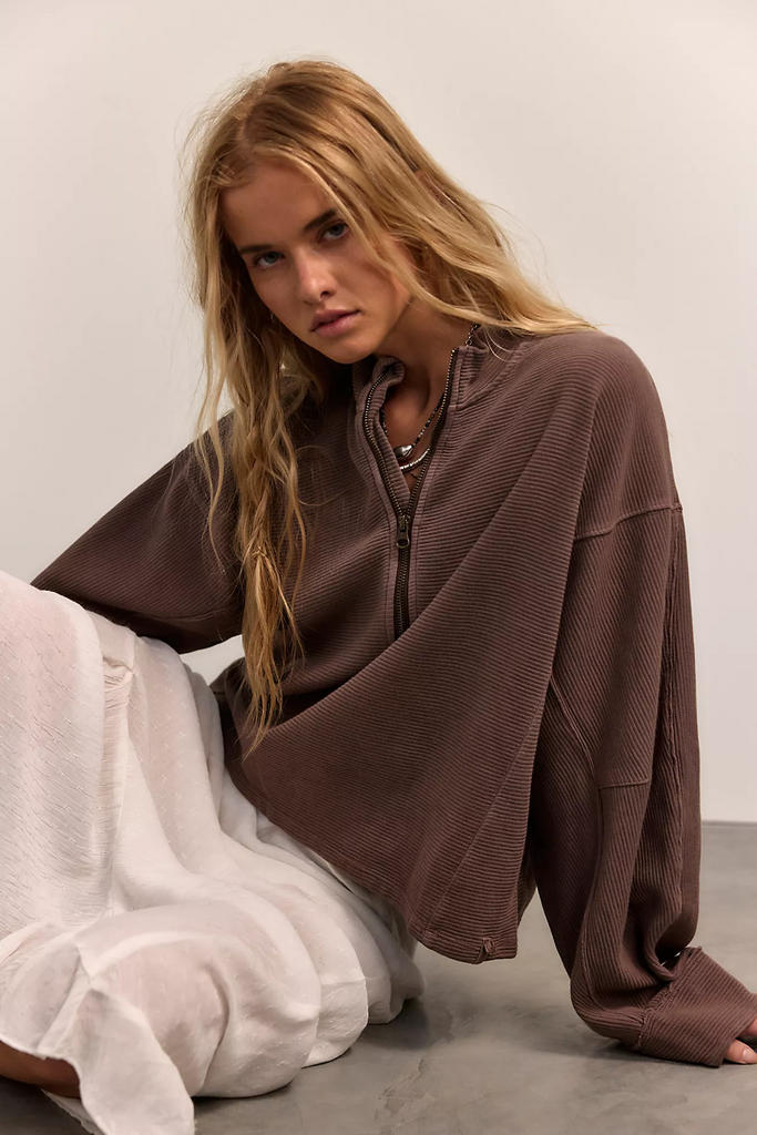Free People Celeste Quarter Zip