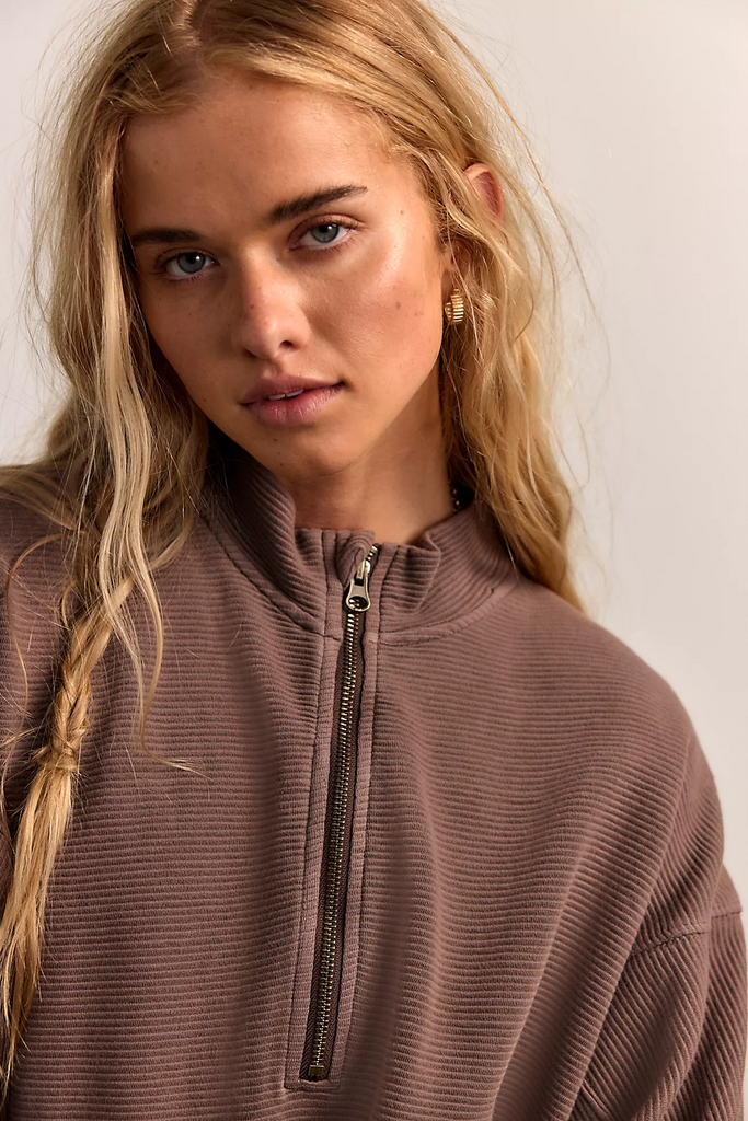 Free People Celeste Quarter Zip