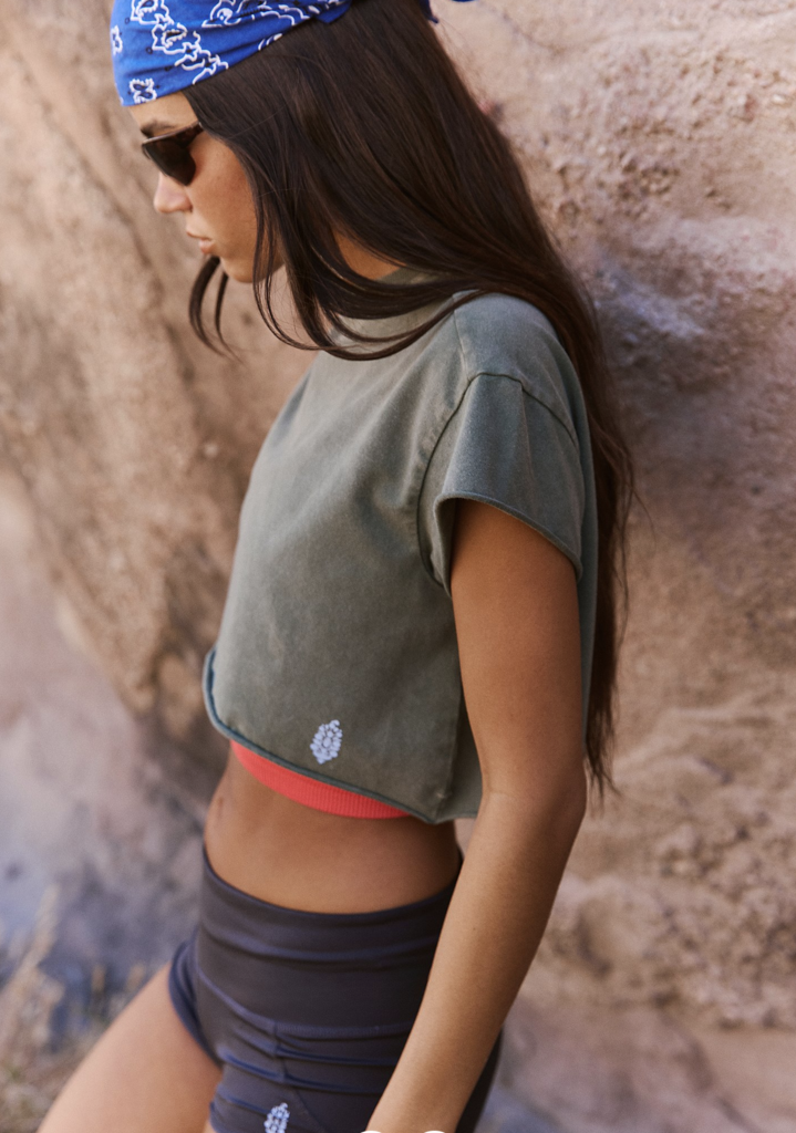 Free People Hot Shot Cropped Tee