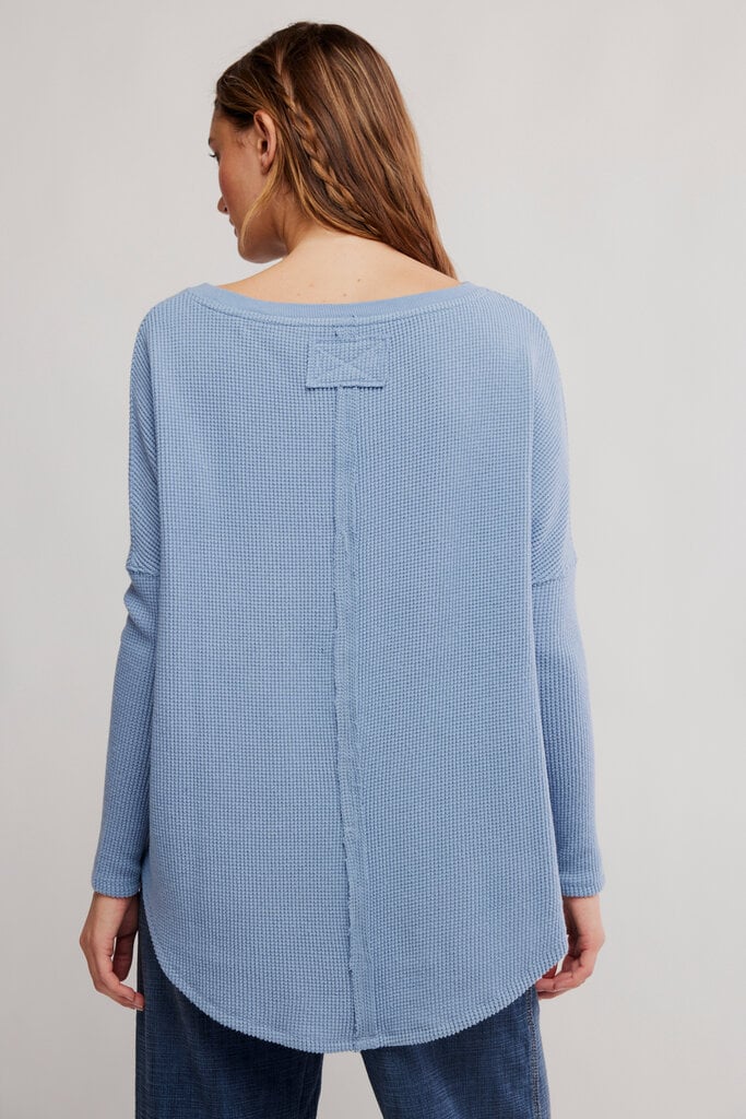 Free People Latte Blues Thermal Solid