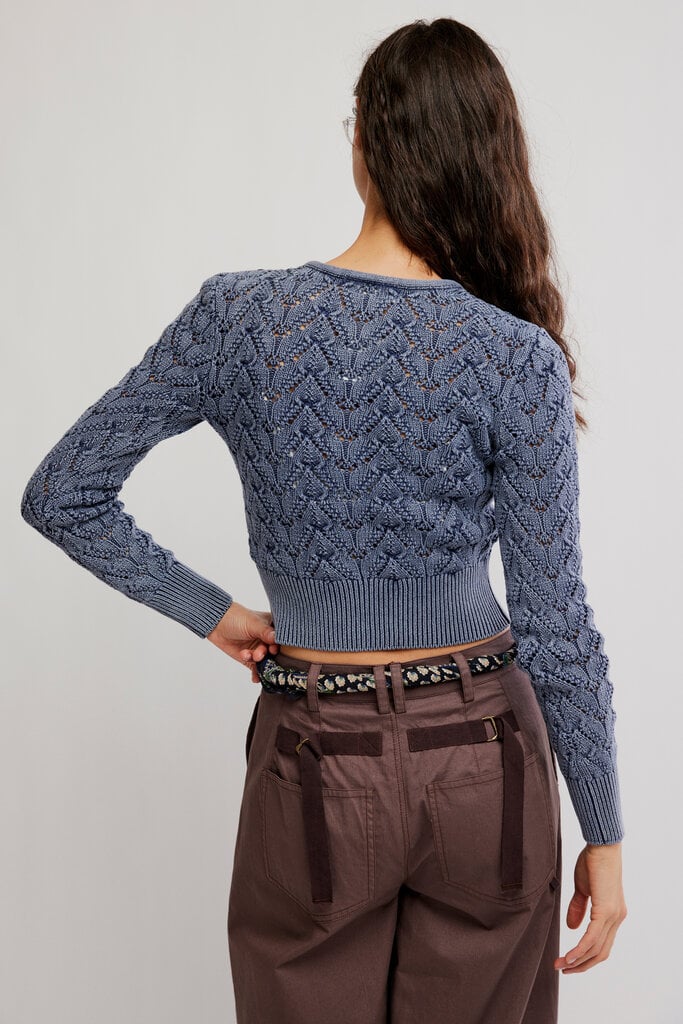 Free People Pretty in Pointelle Cardi