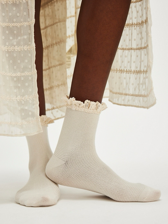 Free People Beloved Waffle Knit Ankle Sock