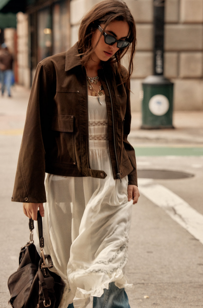 Free People Blair Vegan Suede Sierra Jacket