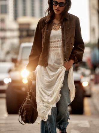 Free People Voile and Lace Midi
