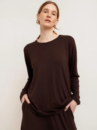 Paper Label Laura Long Sleeve Crew