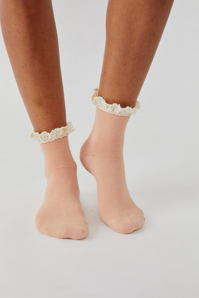 Free People Beloved Waffle Knit Ankle Sock