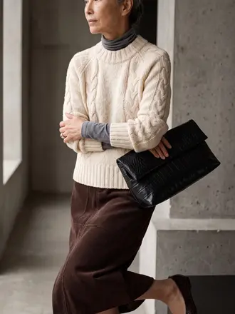 Paper Label Hana Cable Sweater