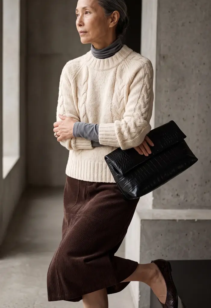 Paper Label Hana Cable Sweater