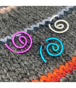 Atomic Knitting Hammered Spiral Cable Needles