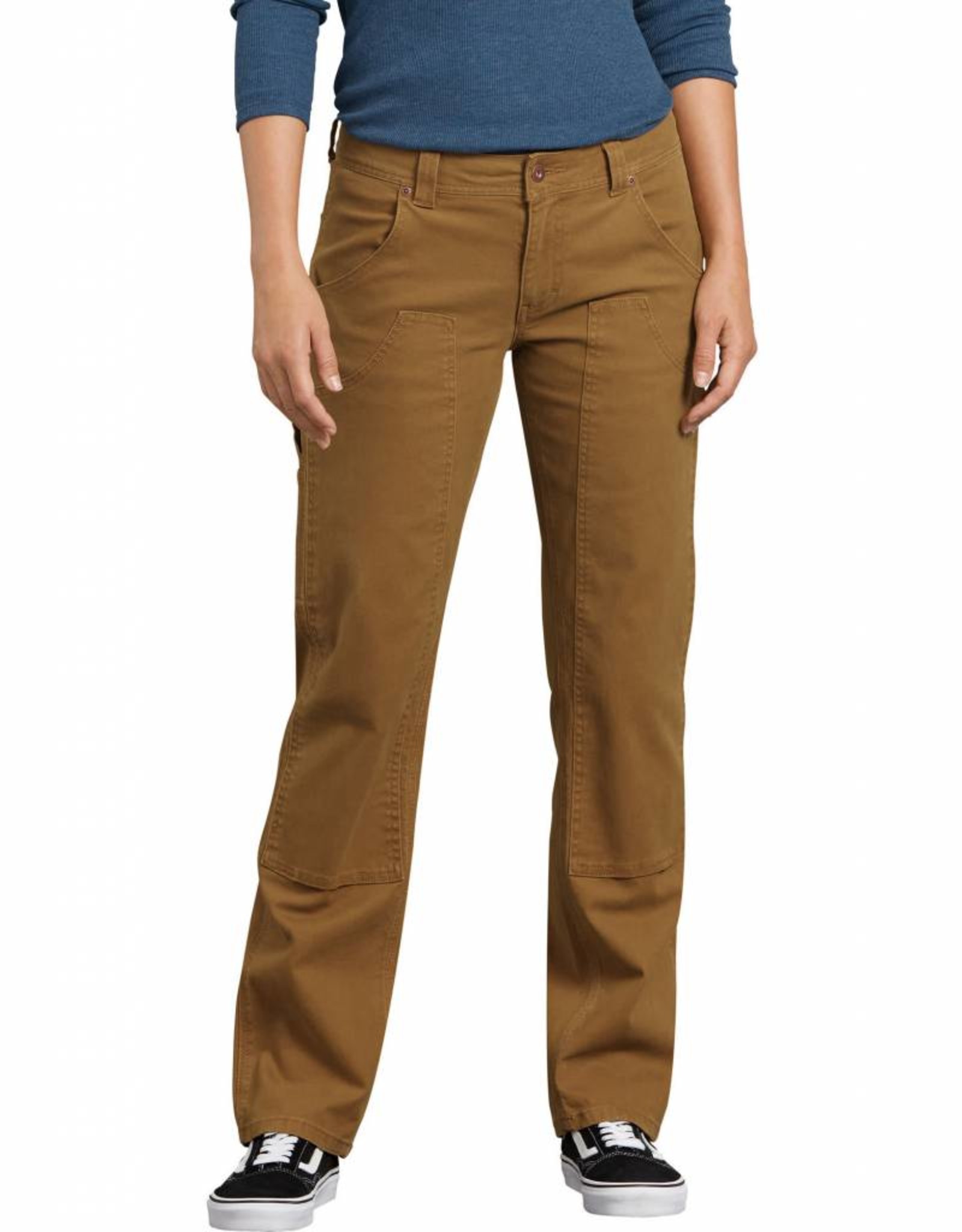 Dickies Eagle Bend Relaxed Fit Double Knee Cargo Pants in Military