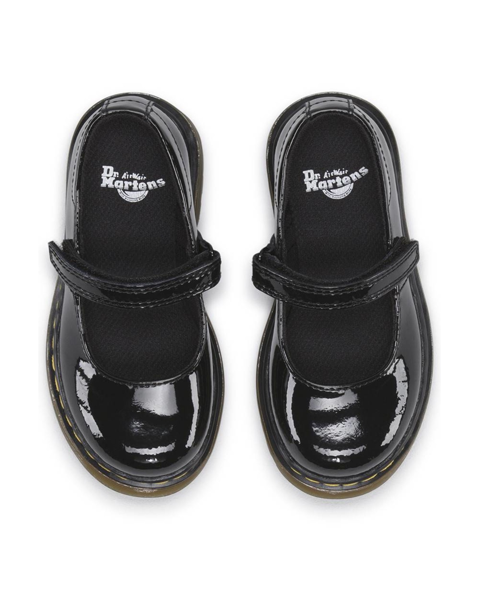 DR. MARTENS TULLY TODDLER MARY JANE BLACK PATENT YM2PB-R15654002