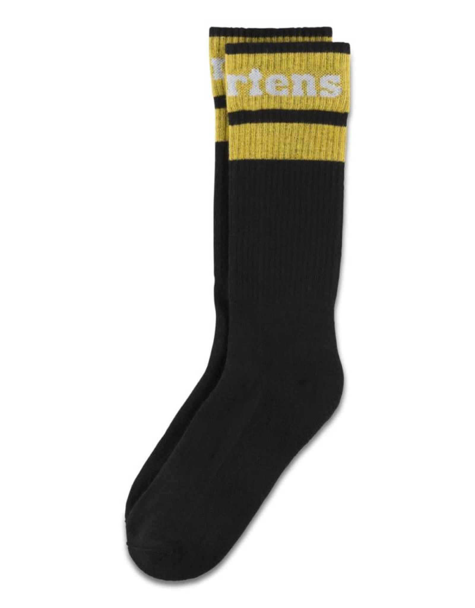 ATHLETIC LOGO SOCKS BLACK/YELLOW/WHITE