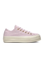 CONVERSE CHUCK TAYLOR ALL STAR LIFT OX SUEDE PINK FOAM/GOLD/EGRET C13PPF-563500C