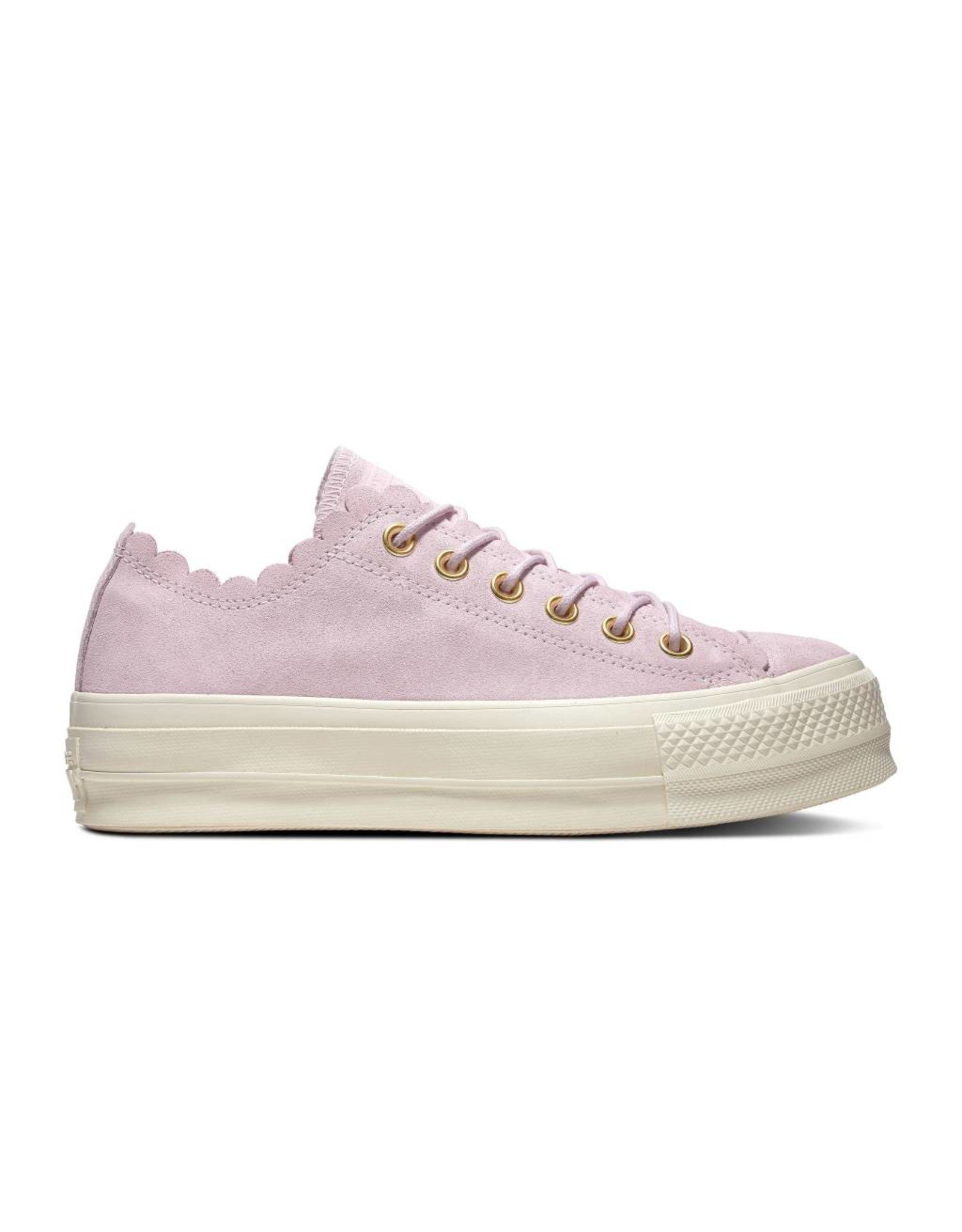 CONVERSE CHUCK TAYLOR ALL STAR LIFT OX SUEDE PINK FOAM/GOLD/EGRET C13PPF-563500C