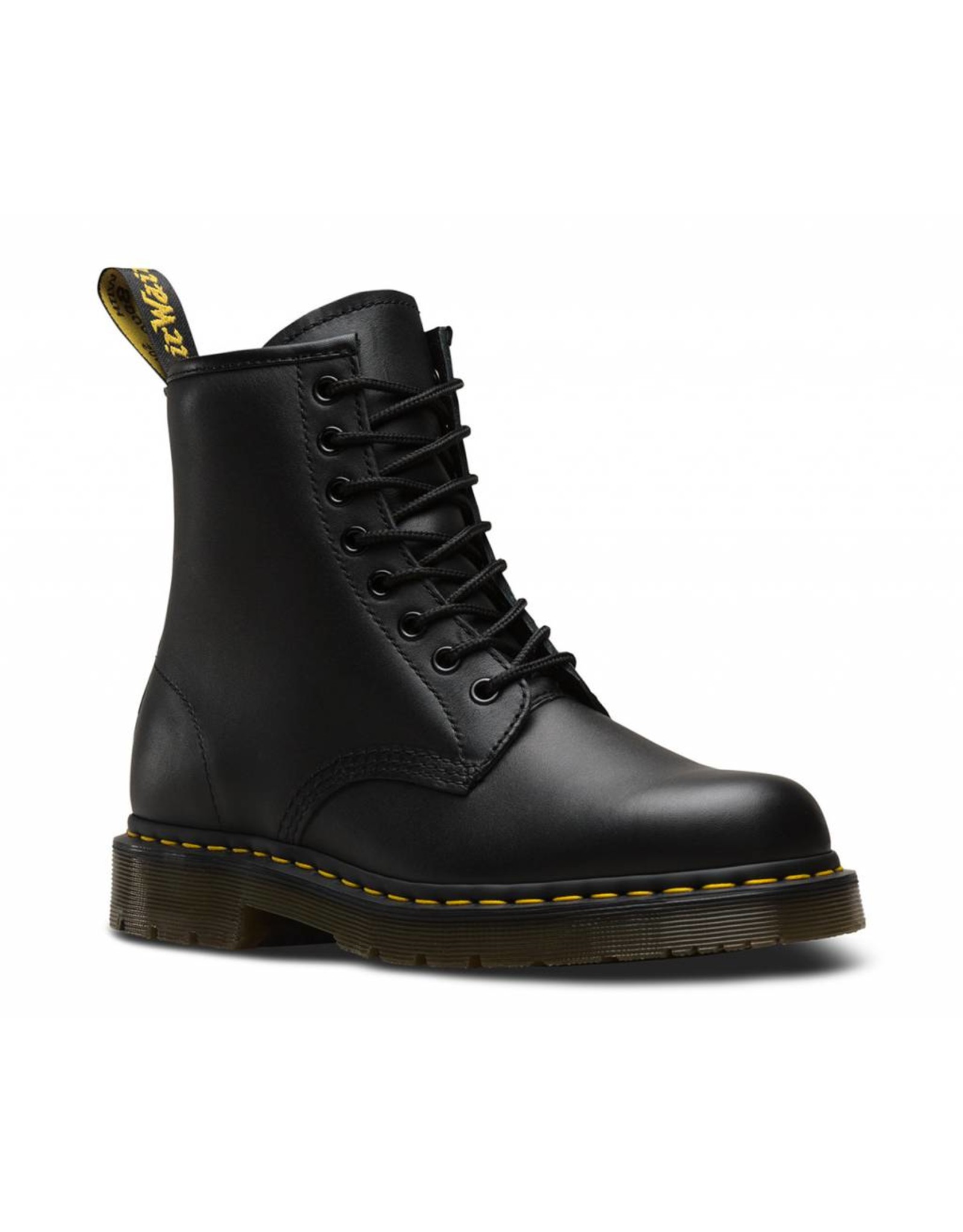 dr martens black industrial full grain