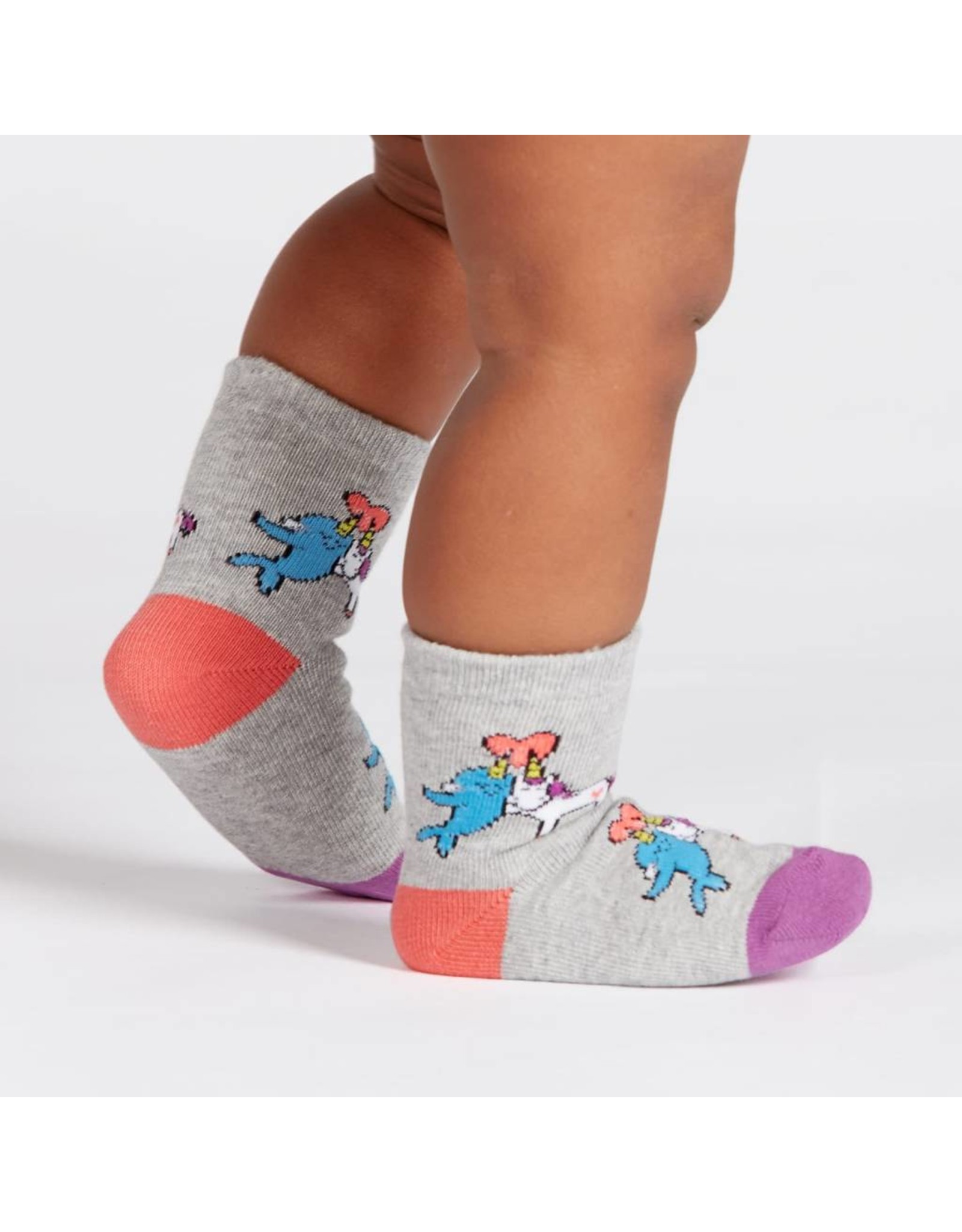 SOCK IT TO ME - Toddler Great Horns Think Alike Crew Socks