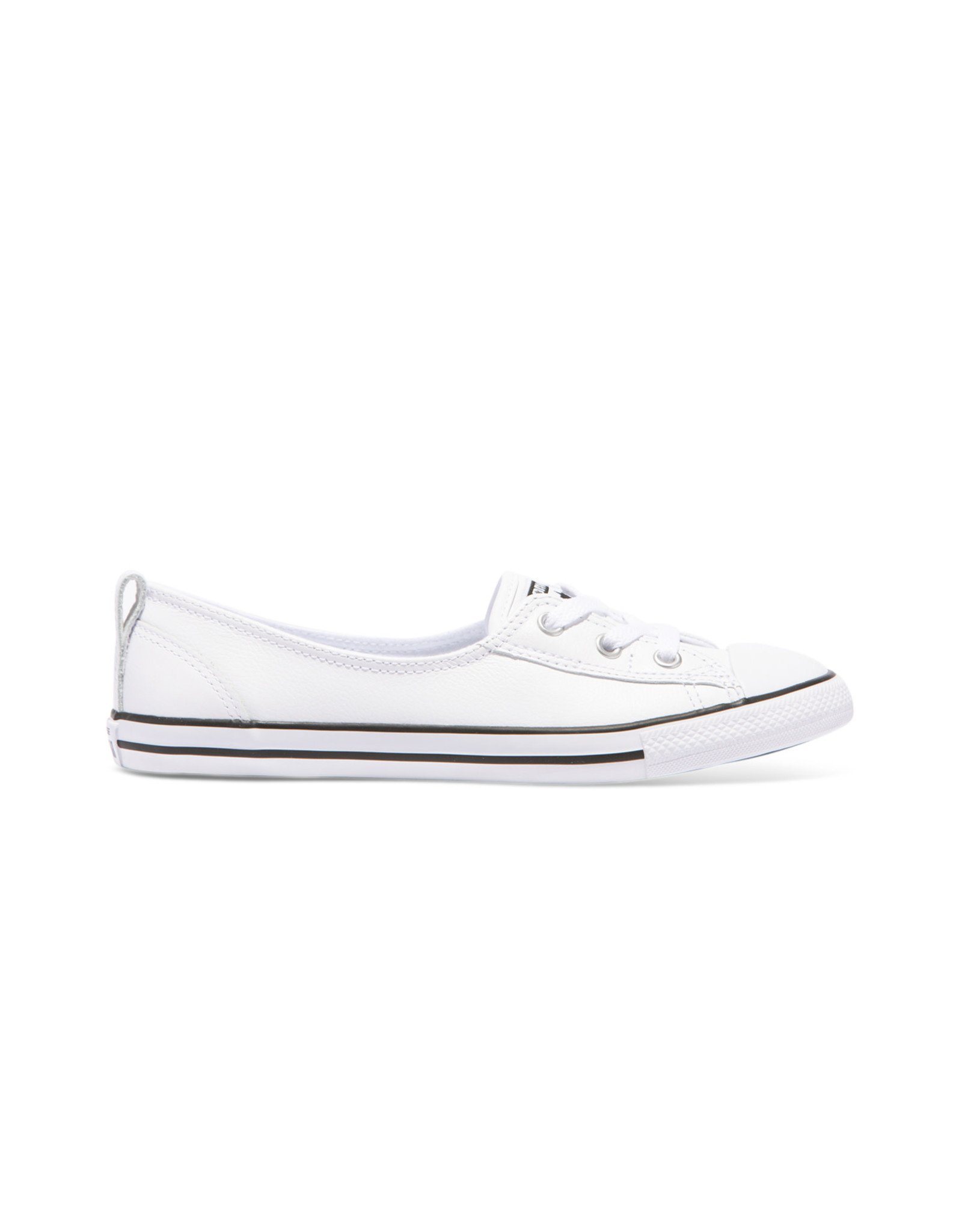 CHUCK TAYLOR BALLET SLIP WHITE BLACK CUIR CC583OP-549617C