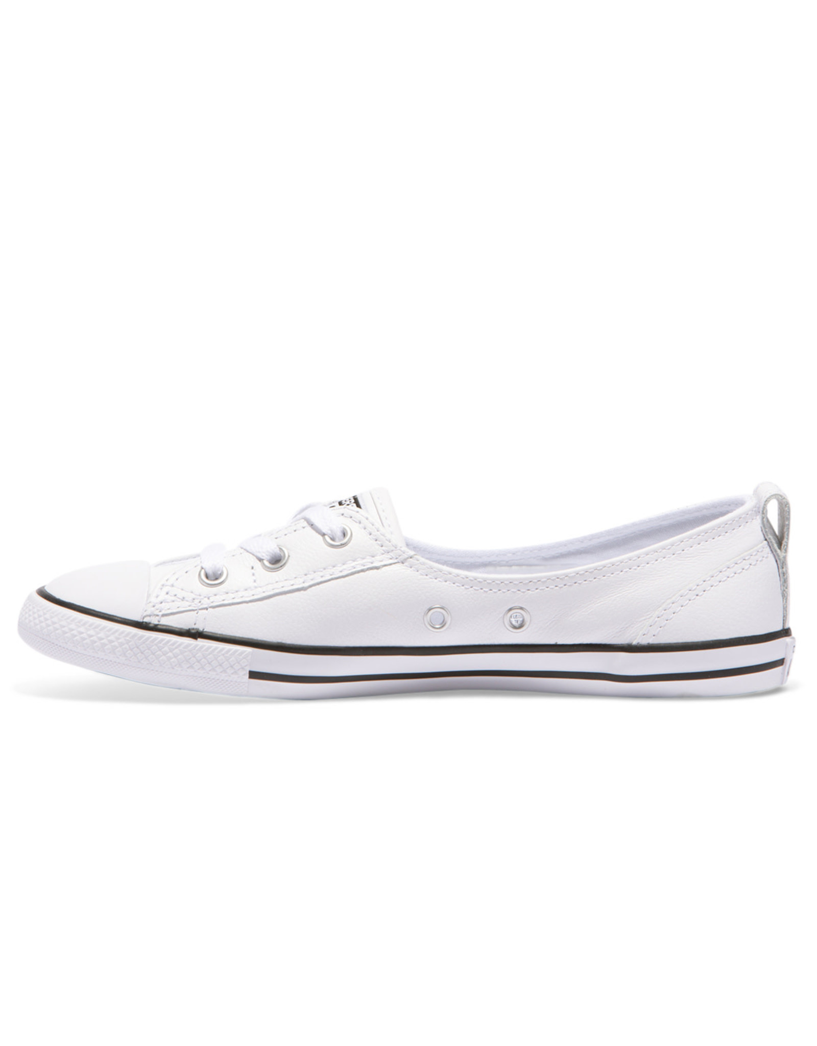 CHUCK TAYLOR BALLET SLIP WHITE BLACK CUIR CC583OP-549617C