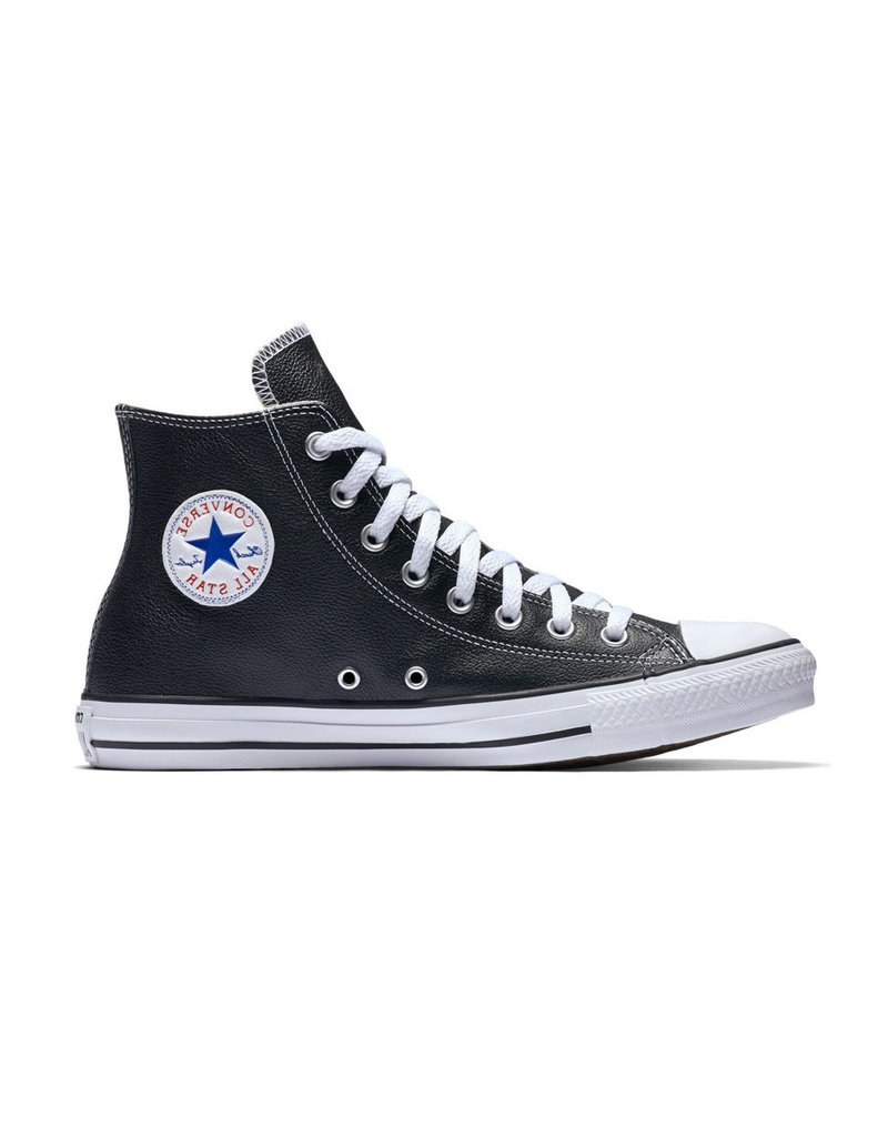 CONVERSE CHUCK TAYLOR HI CUIR BLACK CC1B2-1S581 CONVERSE CHUCK TAYLOR HI CUIR BLACK CC1B2-1S581