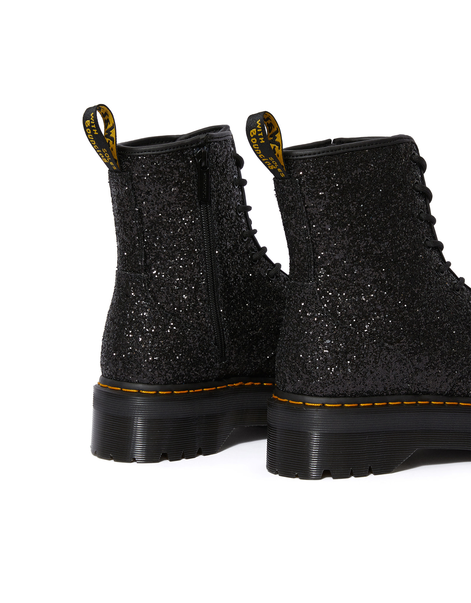 dr martens black glitter