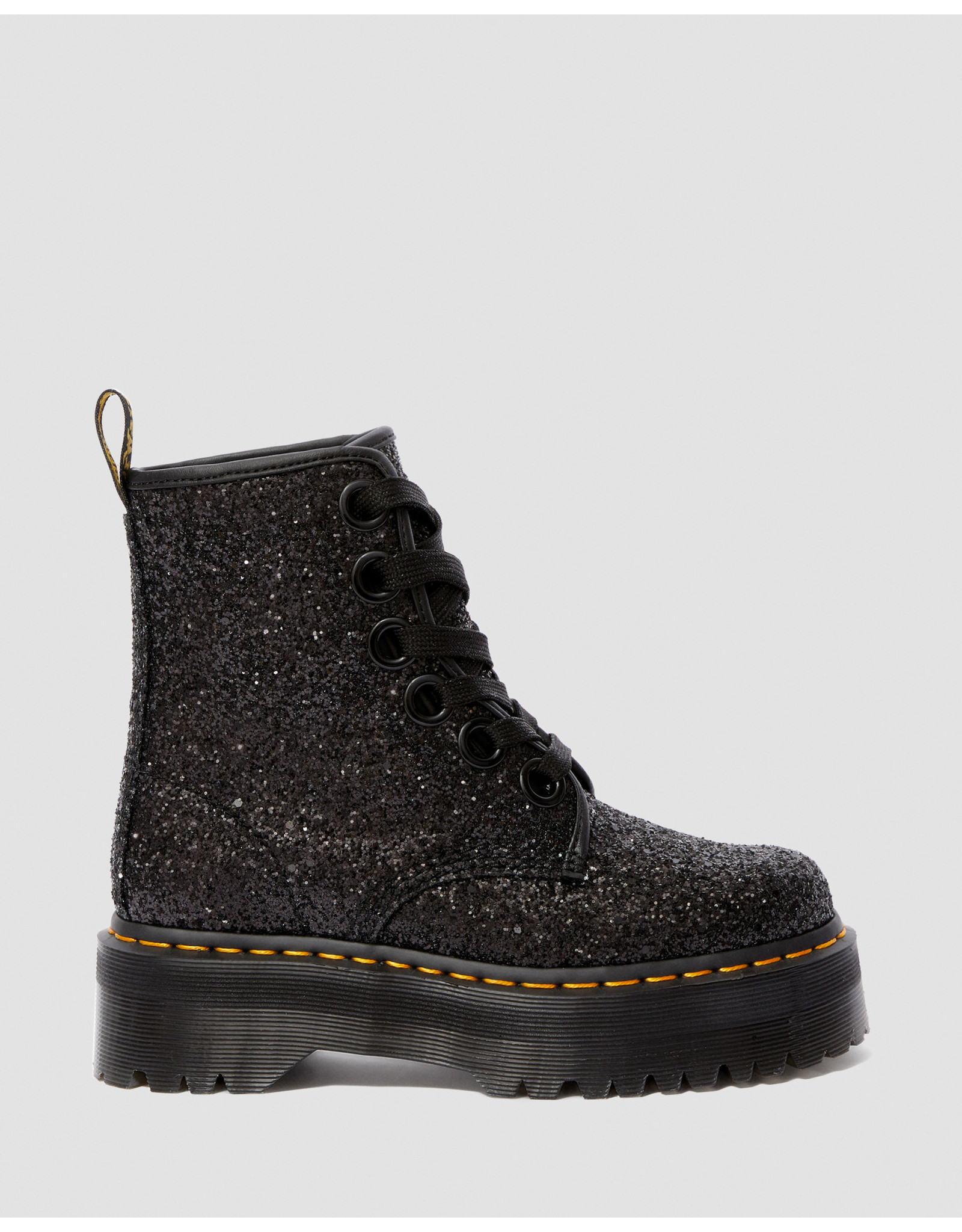 black glitter molly dr martens