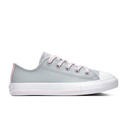 CHUCK TAYLOR ALL STAR OX WOLF LEATHER GREY/PINK FOAM/WHITE CCZWO-666195C