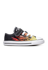 CHUCK TAYLOR ALL STAR 1V OX BLACK/ENAMEL RED/FRESH YELLOW CKFLAV-766199C