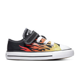 CHUCK TAYLOR ALL STAR 1V OX BLACK/ENAMEL RED/FRESH YELLOW CKFLAV-766199C