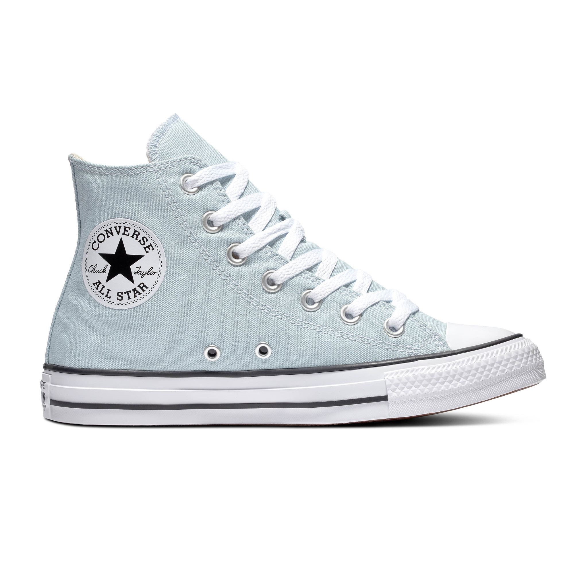 converse all star hi leather baby blue