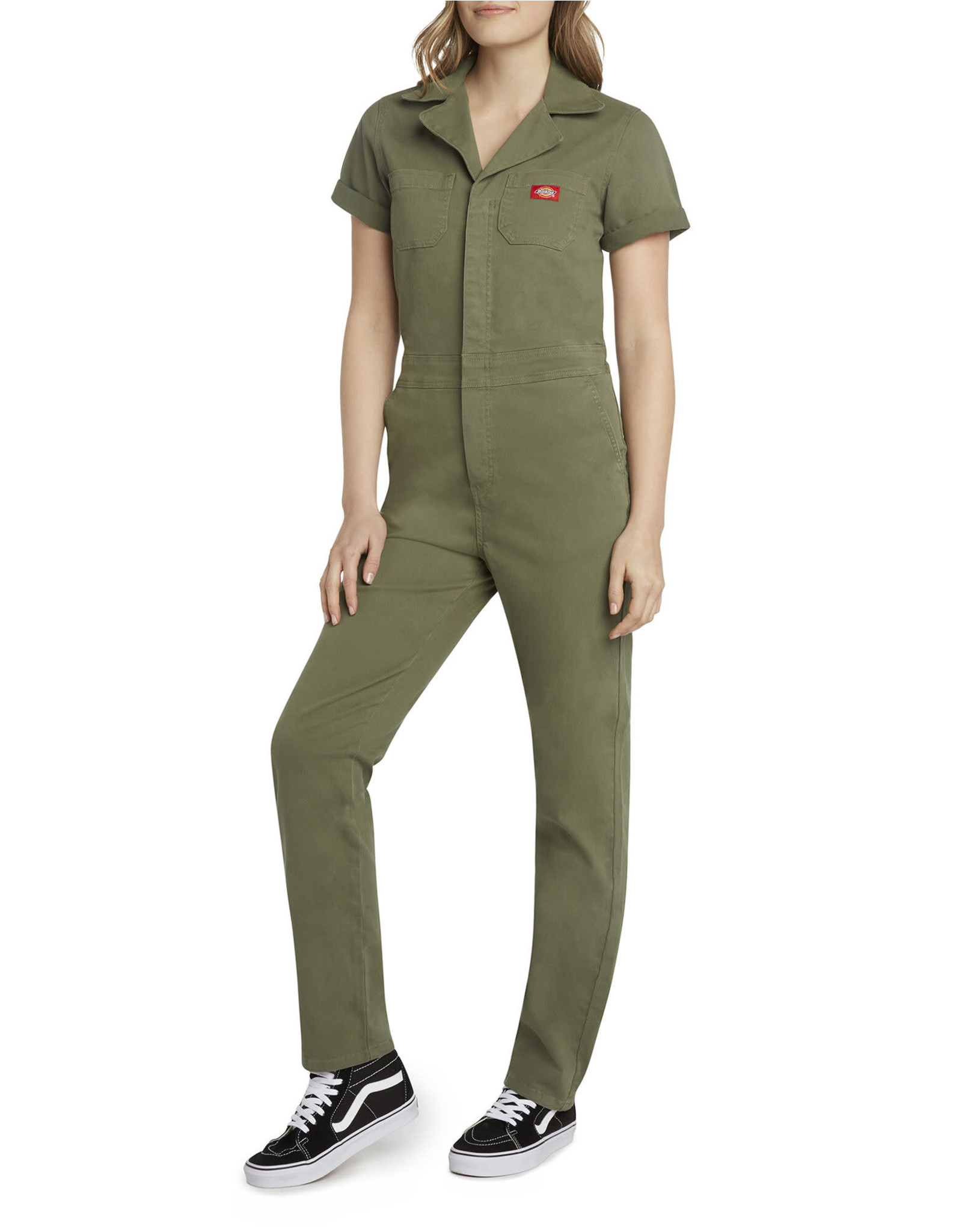 Dickies Girl Cuffed Short Sleeve Relaxed Fit Coveralls  J2012BT
