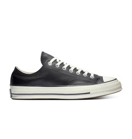CHUCK 70 OX LEATHER BLACK/EGRET/EGRET CC070BX - 167065C