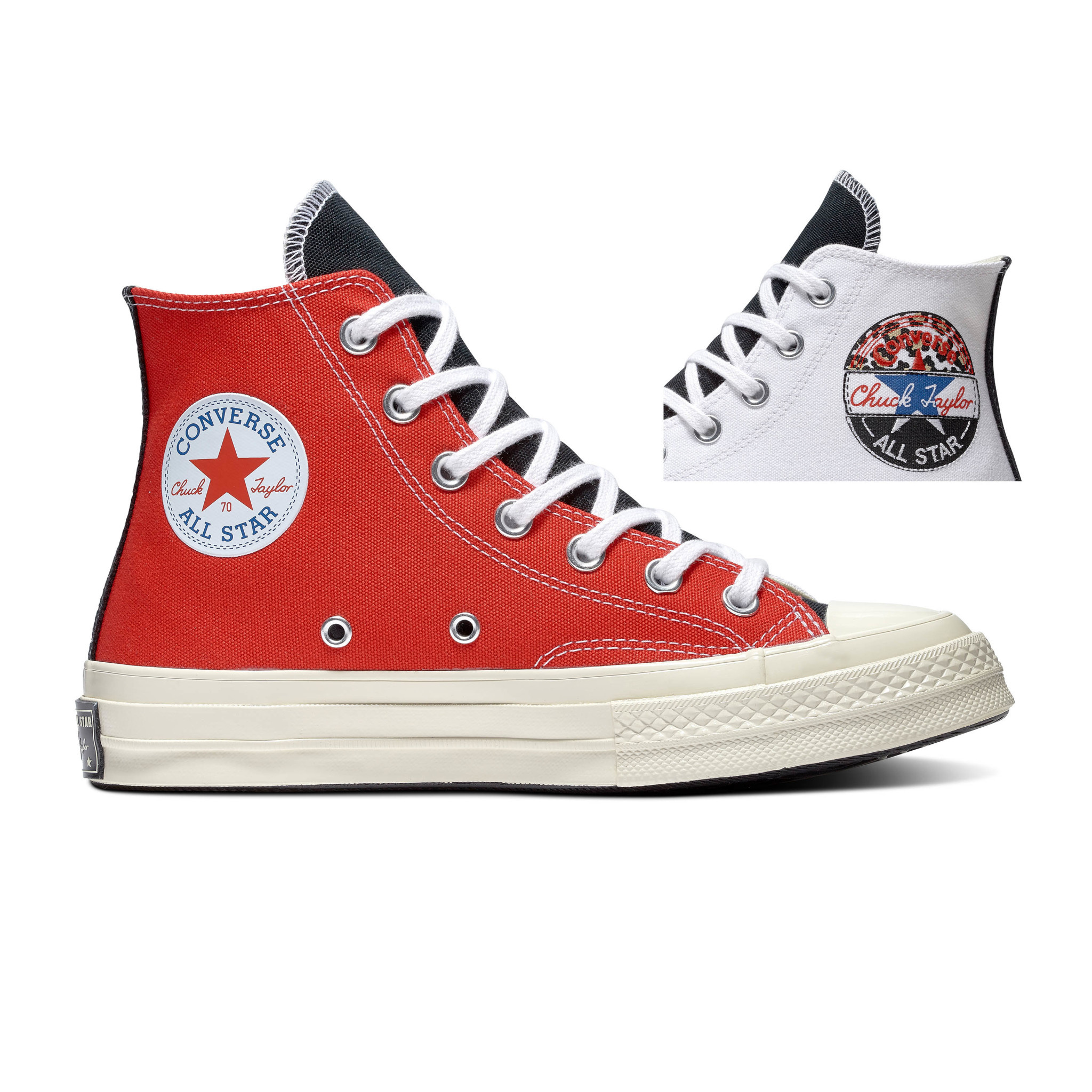 converse white and red