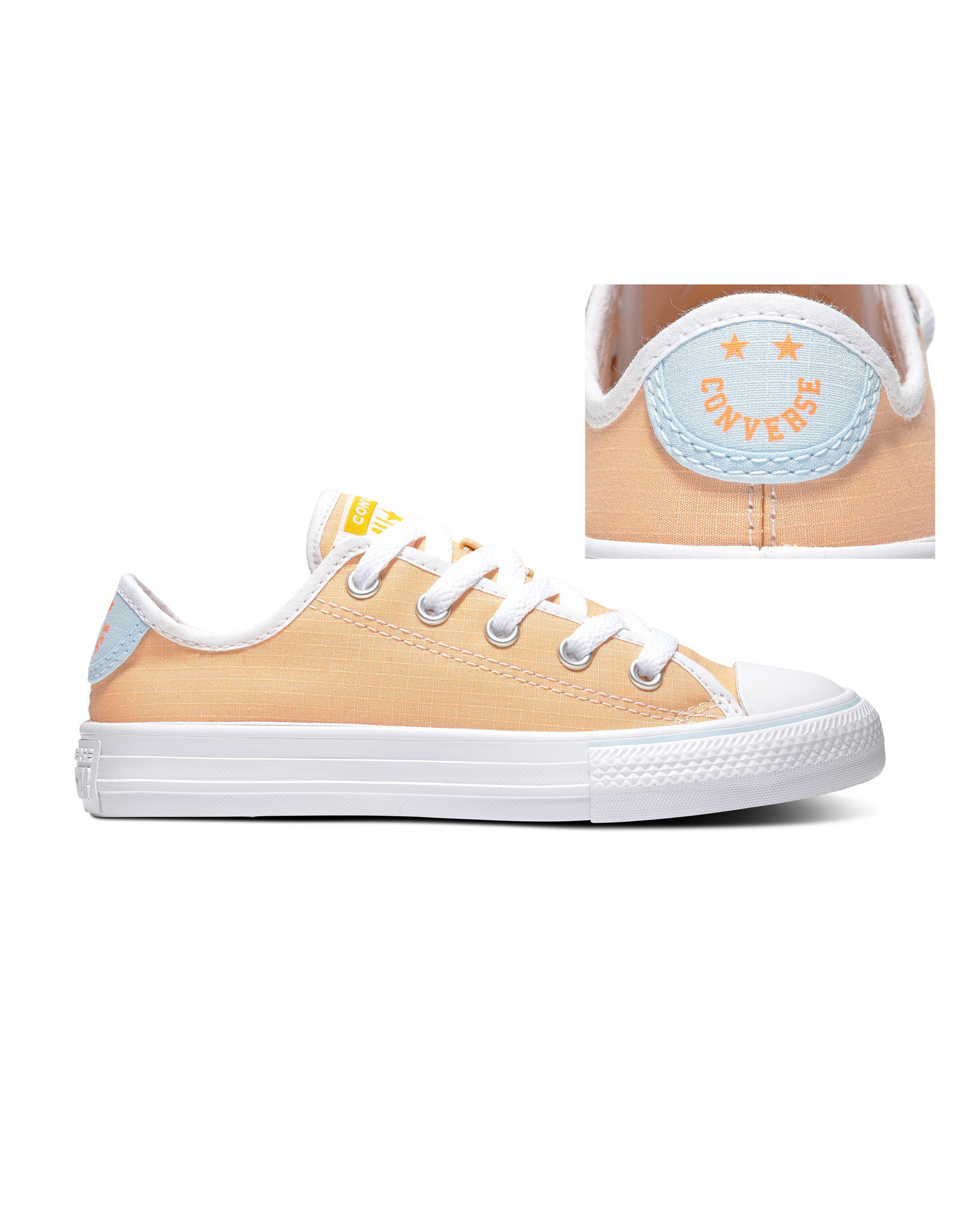 CHUCK TAYLOR OX ORANGE CALCITE/AGATE BLUE CALC-667556C