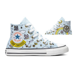 CHUCK TAYLOR HI AGATE BLUE/VINTAGE WHITE/BLACK CAMPI-667897C