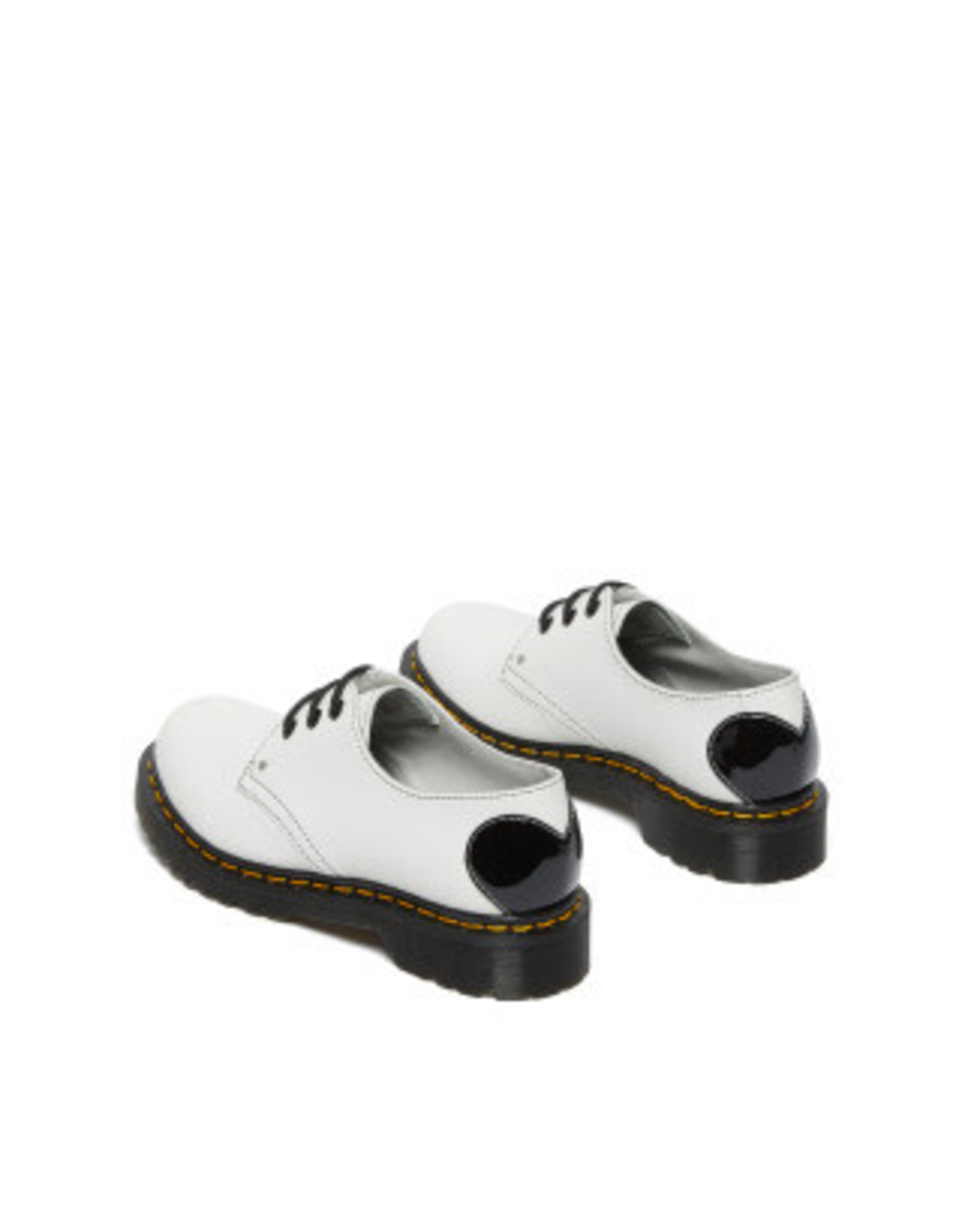 DR. MARTENS 1461 HEARTS WHITE & BLACK SMOOTH & PATENT LAMPER 301WH-R26682100