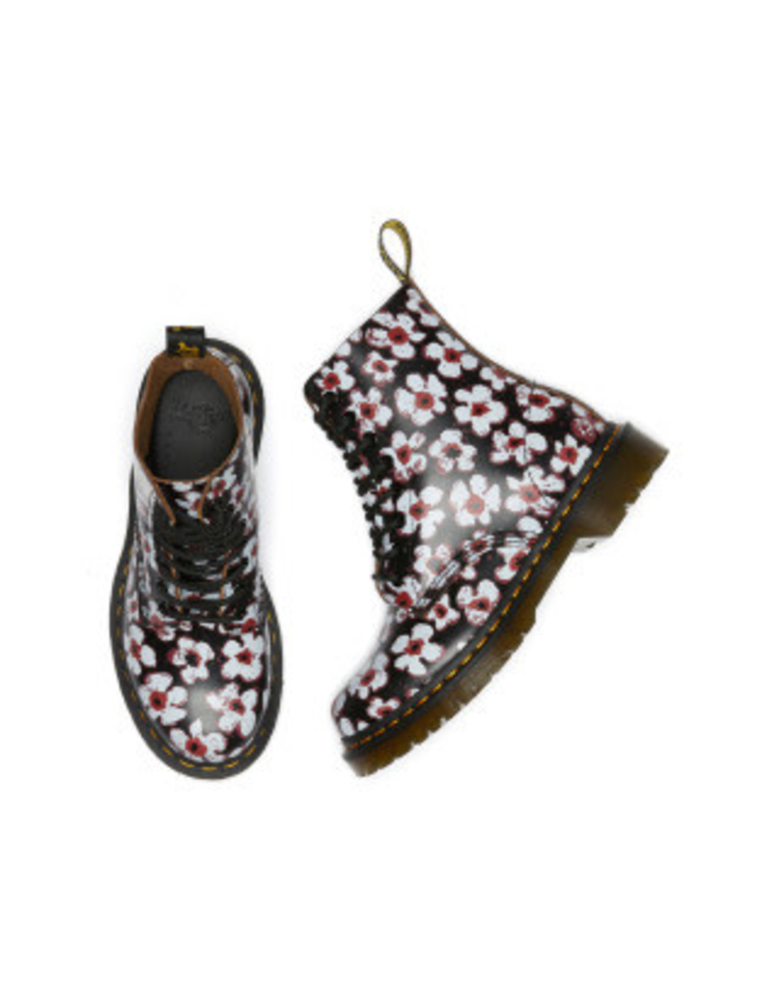 DR. MARTENS 1460 PASCAL BLACK/RED PANSY FAYRE 815PBR-R26456002