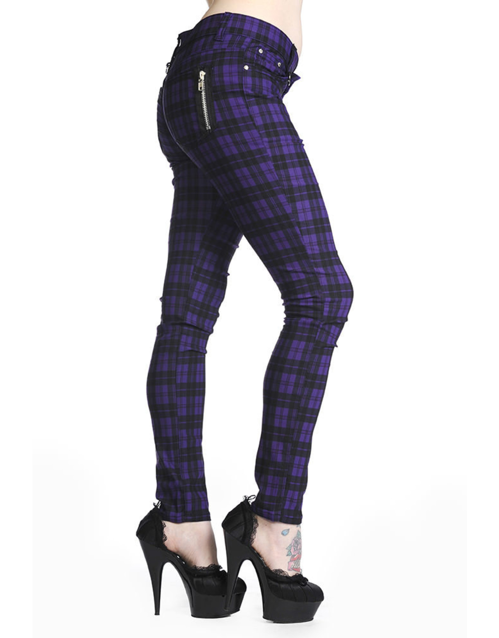 - Purple Checkered Pant