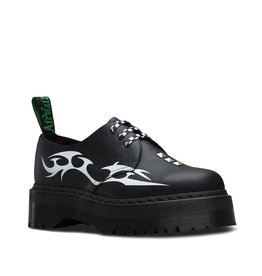 DR MARTENS X PLEASURES 1461 TRIBAL BLACK + WHITE TRIBAL BACKHAND 302TRI-R25225009