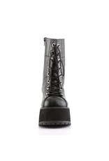 RANGER-301 4" Platform Goth Punk Gogo Calf Boot, Full Inner Size Zipper D52VB