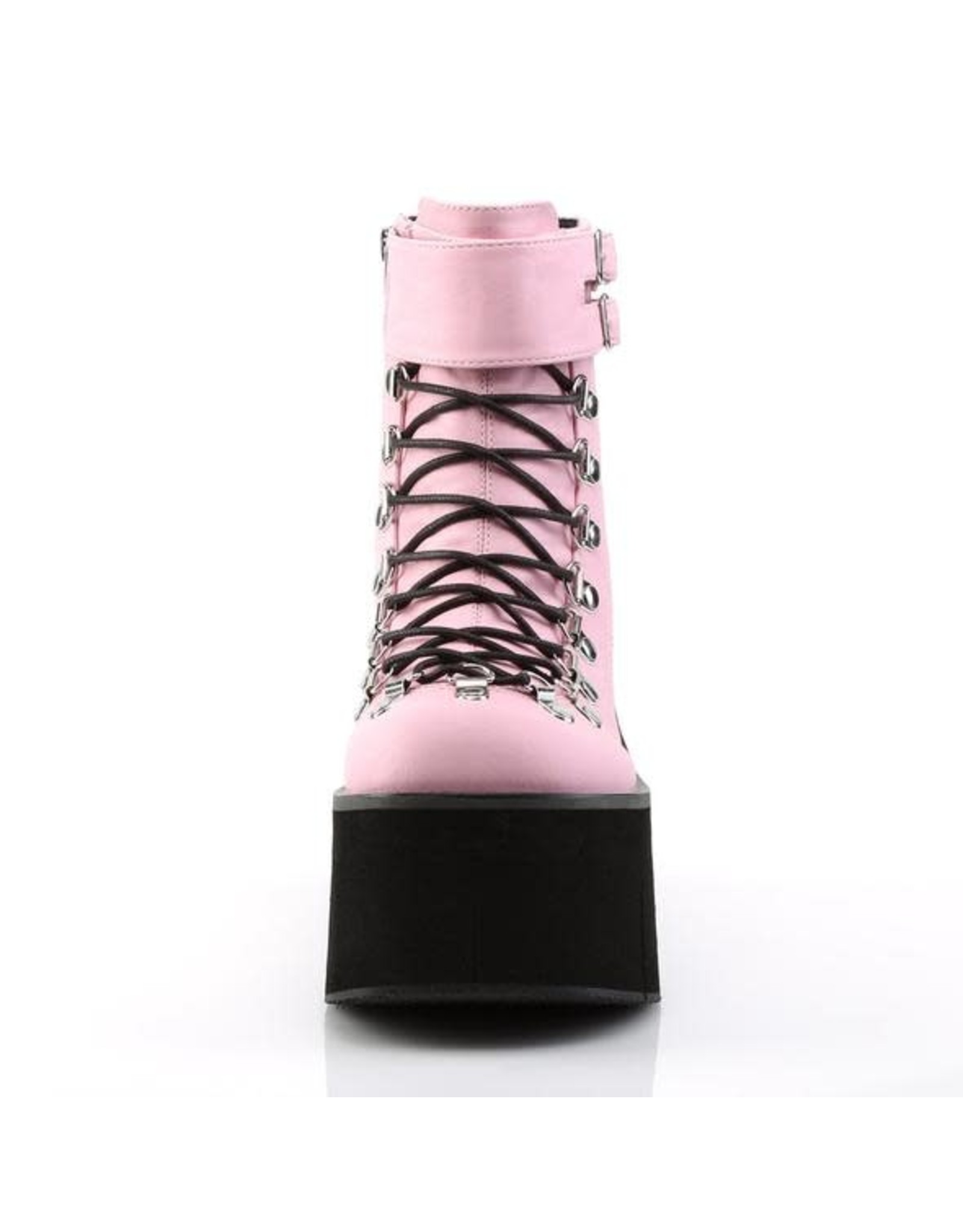 KERA-21 4 1/2 Pink Vegan Leather Ankle Boot, Side Zip D42VP