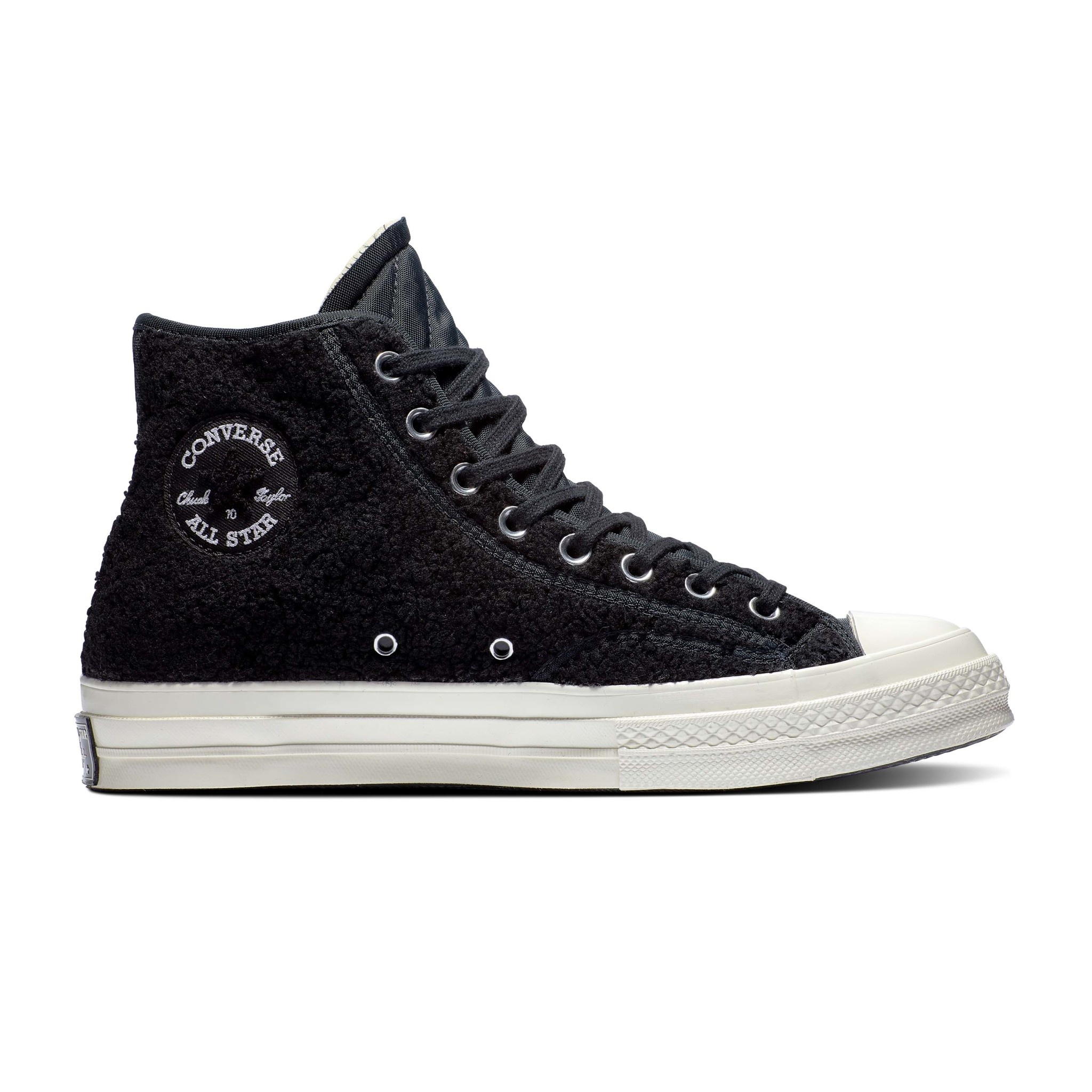 CHUCK 70 VARSITY HI BLACK/BLACK/EGRET C170VAB-172005C - Boutique