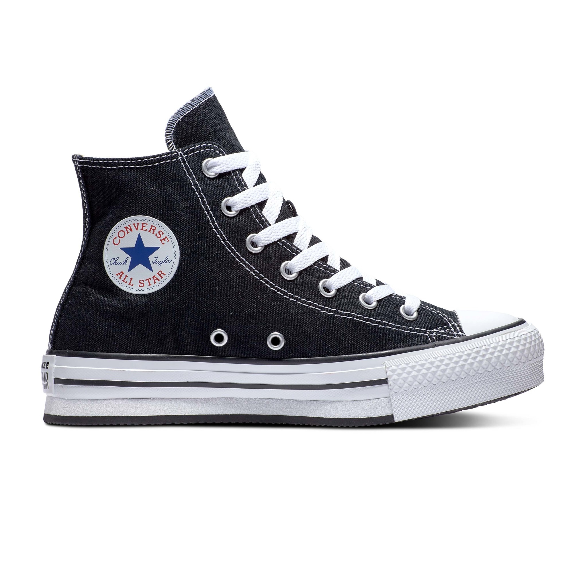 Chuck Taylor All Star EVA LIFT HI BLACK/WHITE/BLACK 372859C/272855C ...