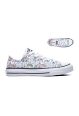 CONVERSE Chuck Taylor All Star OX WHITE/STORM PINK/WASHED TEAL CDRAINX-372944C