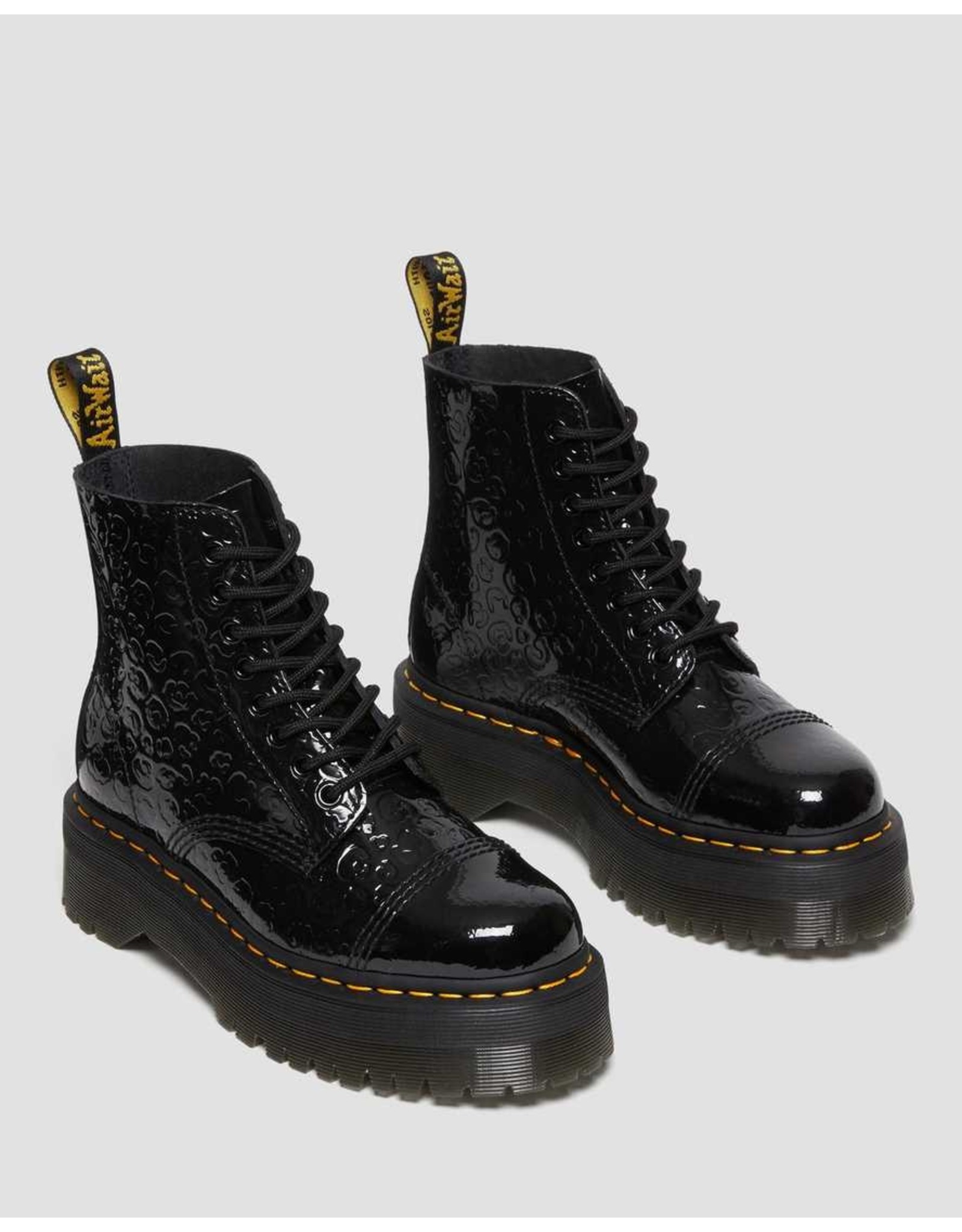 Dr Martens Zavala Patent Lamper Boot Black