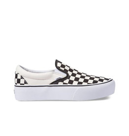 FU CLASSIC SLIP-ON PLATFORM (BWW) BLK&WHTCHCKERBOARD/WHT VP4CHB - VN00018EBWW1